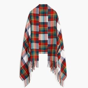 J.Crew Factory Large Plaid Cape Scarf – Pre-Owned, Excellent Condition